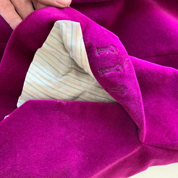 Zadig & Voltaire Visko Magenta Velvet Blazer - Picture 8 of 9